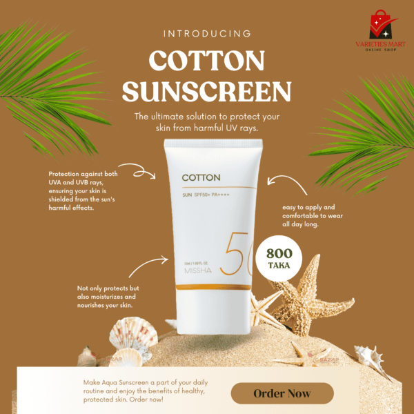 Missha Sunscreen Cream (COTTON)