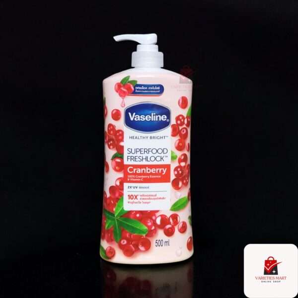 Vaseline Body Lotion (Super Food Freshlock Cranberry)